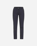 Pantalone donna nero modello chino slim in cotone elasticizzato